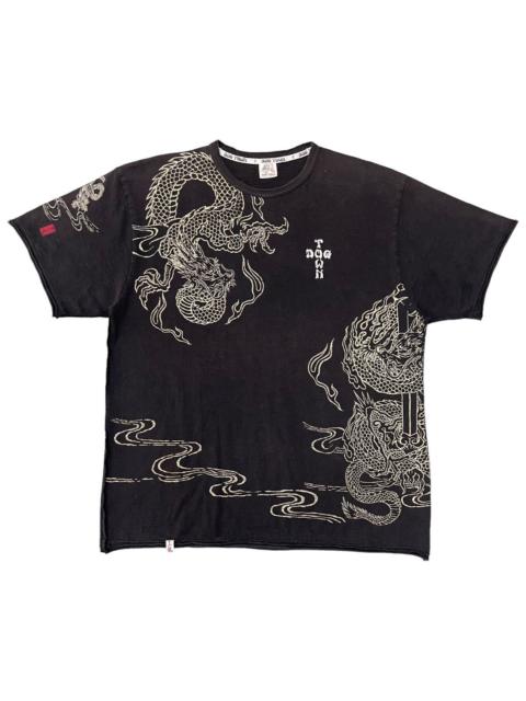Other Designers RARE Vintage Distressed Style Dog Town Black Dragon tee