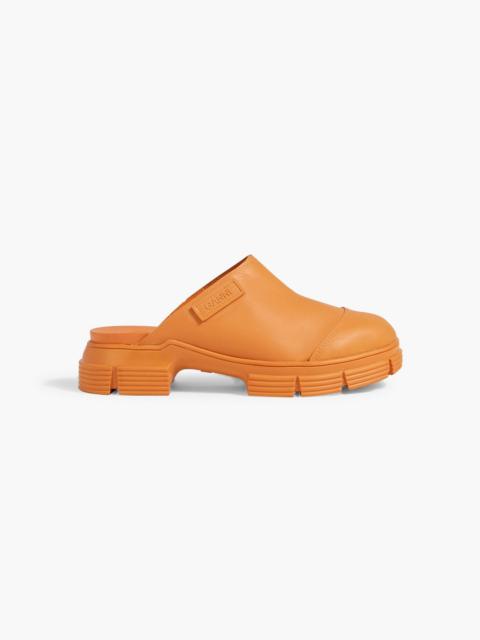 GANNI City rubber clogs
