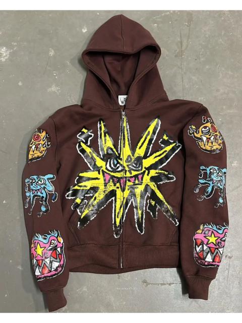 Japanese Brand - Brown American Gothic trendy Hoodie