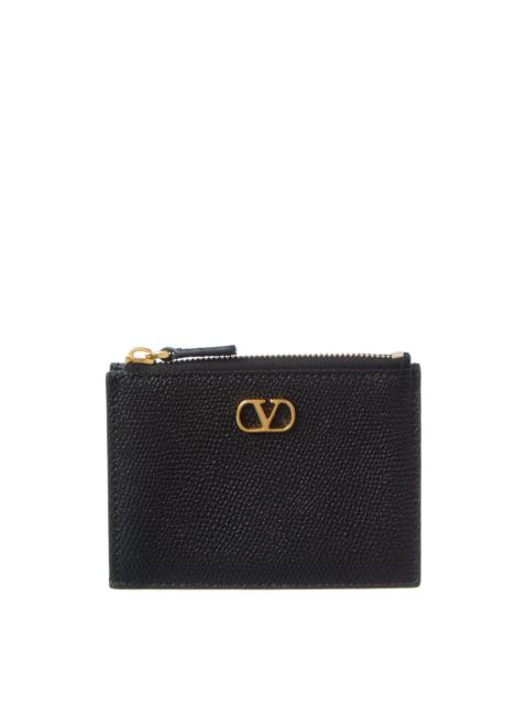 Valentino Valentino VLogo Signature Leather Card Case