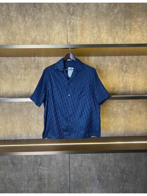 Dior Dior Oblique short-sleeved shirt in navy