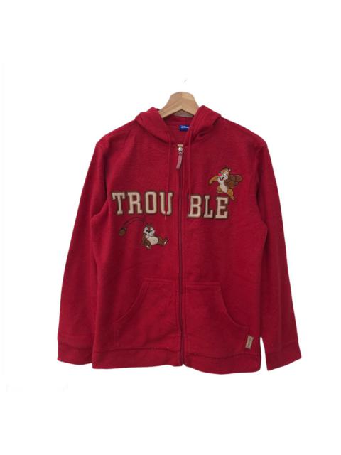 Other Designers Disney - DISNEY CHIP & DALE HOODIE JACKET BIG LOGO