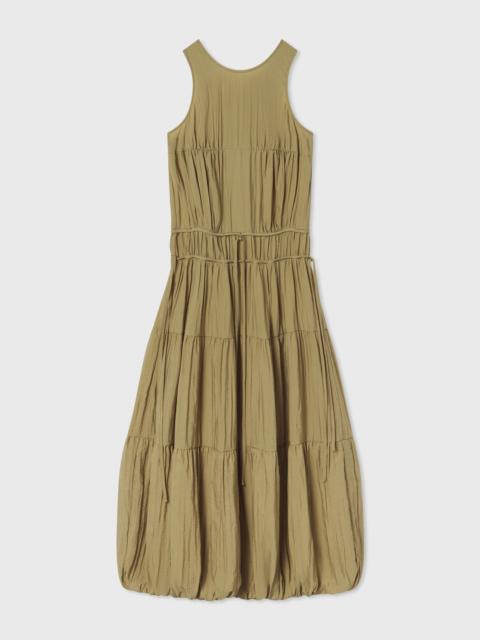 CO Drawstring Pleat Dress in Wrinkled Nylon