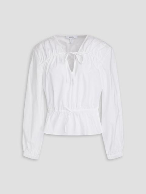 DEREK LAM 10 CROSBY Breanna cotton-blend poplin blouse