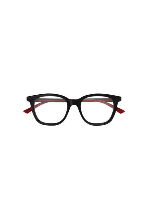 square-frame glasses