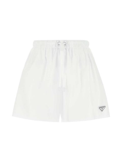 White Nylon Shorts