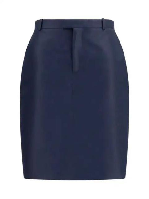 GUCCI Gucci Silk Midi Skirt Blue Women