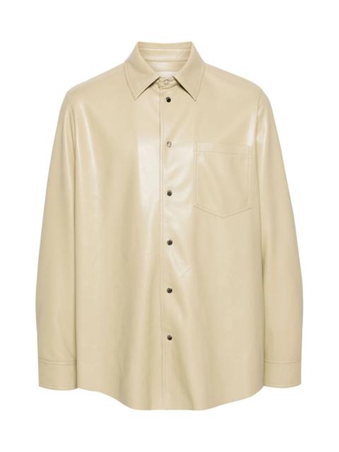 Nanushka LONG-SLEEVE RECYCLED-POLYESTER SHIRT