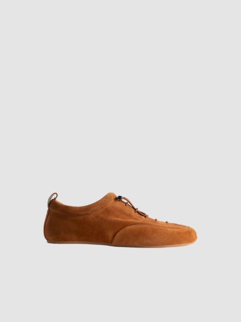 BY FAR Prudent Summer Tan Suede Leather Sneaker