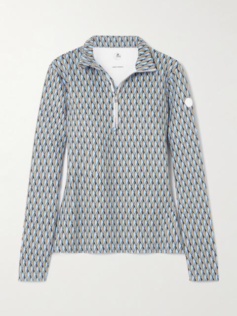 Fusalp Orion Printed Ponte Half-zip Top
