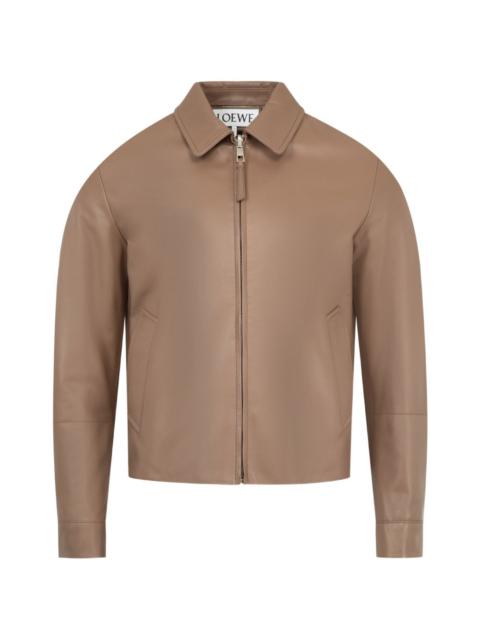 Loewe Loewe Men Leather Zipped Jacket