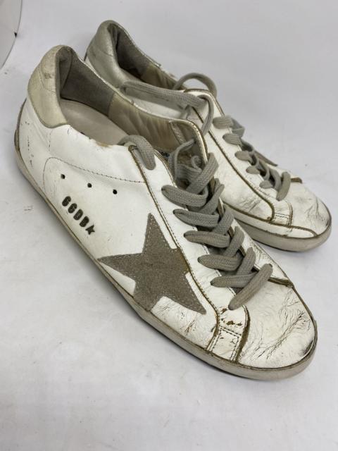Golden Goose white silver ggdb superstar leather size 39 women or us9