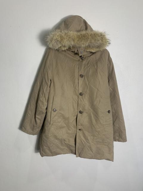 Moncler Vintage 1990’s Moncler Beige Fur Puffer Parka Jacket