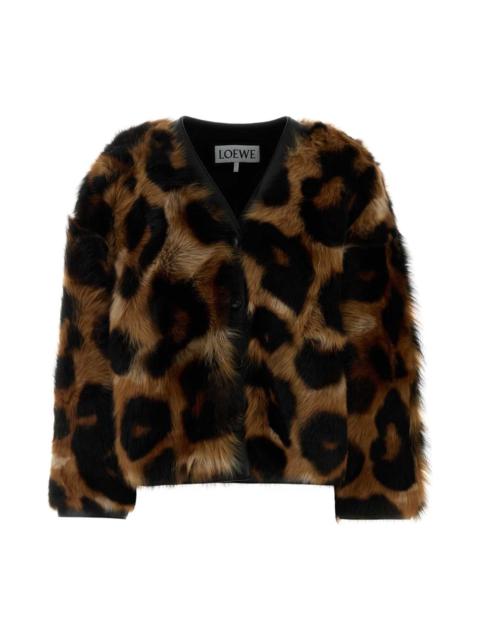 Loewe Printed Shearling Jacket