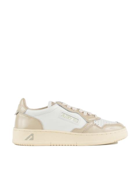 AUTRY Autry Medalist Low White Leather And Tidal Foam Sneakers