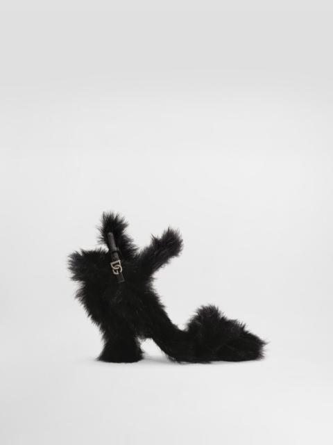 Dolce & Gabbana Shearling sandals