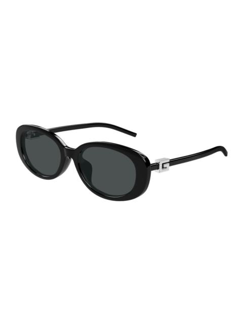 GUCCI Gucci Dark Grey Oval Ladies Sunglasses GG1684SA 002 55