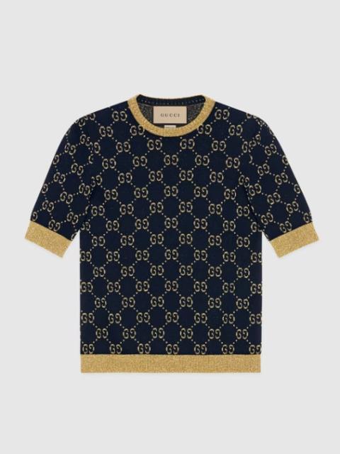 GUCCI Gucci Crewneck Knitwear In Cotton Gg