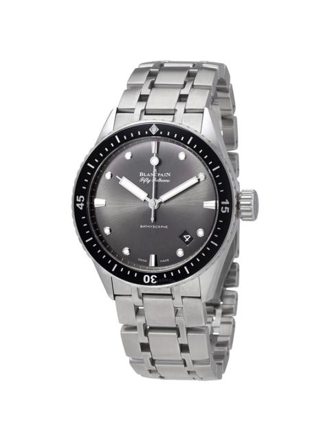Blancpain Blancpain Fifty Fathoms Bathyscaphe Meteor Grey Dial Automatic Men's Watch 5000-1110-70B