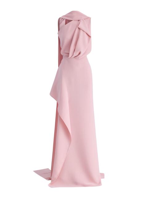 MATICEVSKI Priority Draped Crepe Gown pink