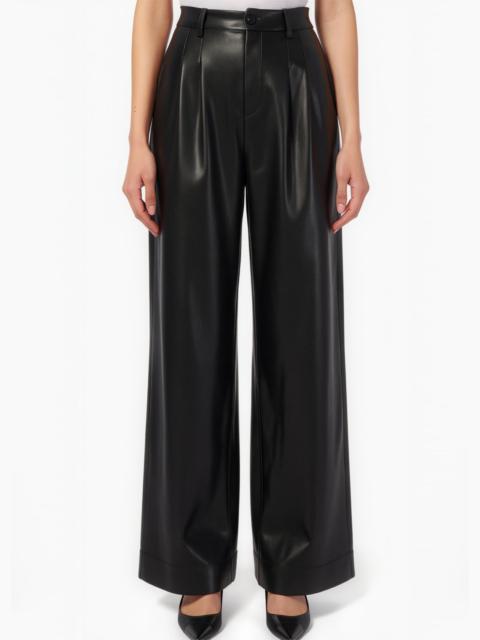 CAMI NYC ANDORRA HIGH RISE VEGAN LEATHER PANT BLACK