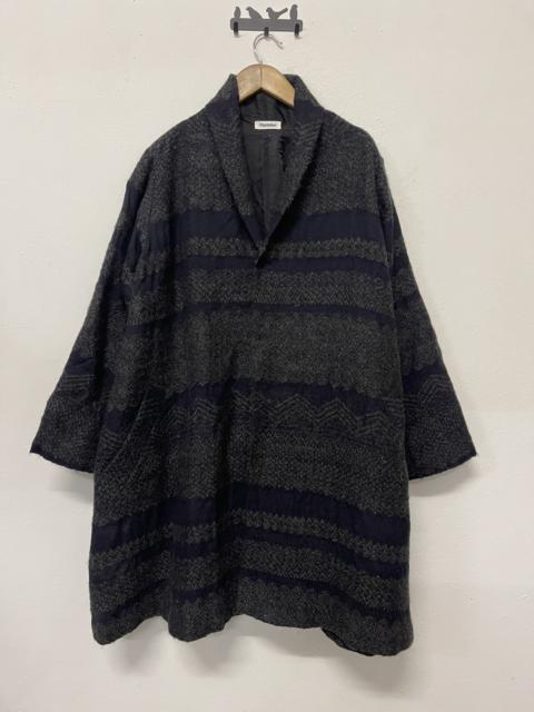 ISSEY MIYAKE Steals🔥Plantation Issey Miyake Wool Navajo Art Long Coat