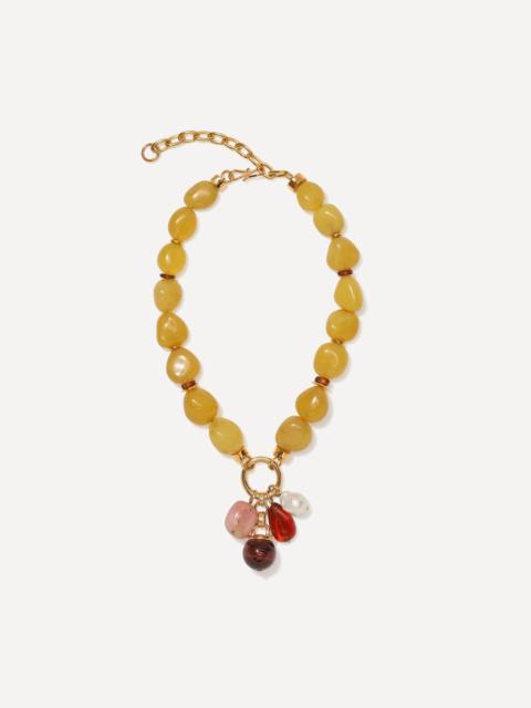 LIZZIE FORTUNATO Gold-Plated Cordoba Charm Necklace