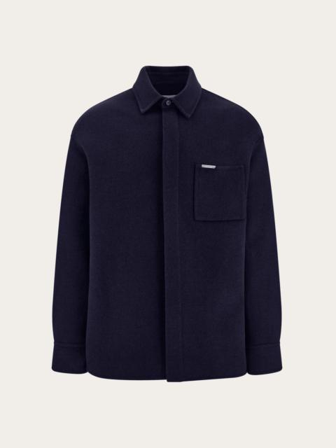 FERRAGAMO Cashmere-blend overshirt