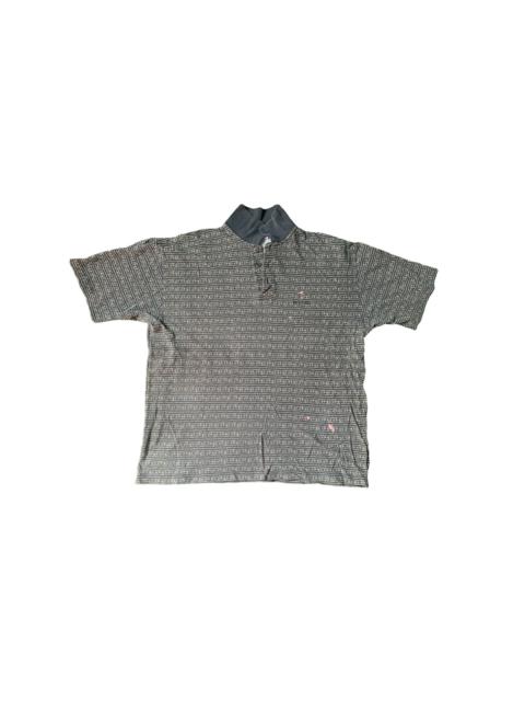 Other Designers Trussardi - Trussardi All Over Printed Classic Design Polo Tee Unisex