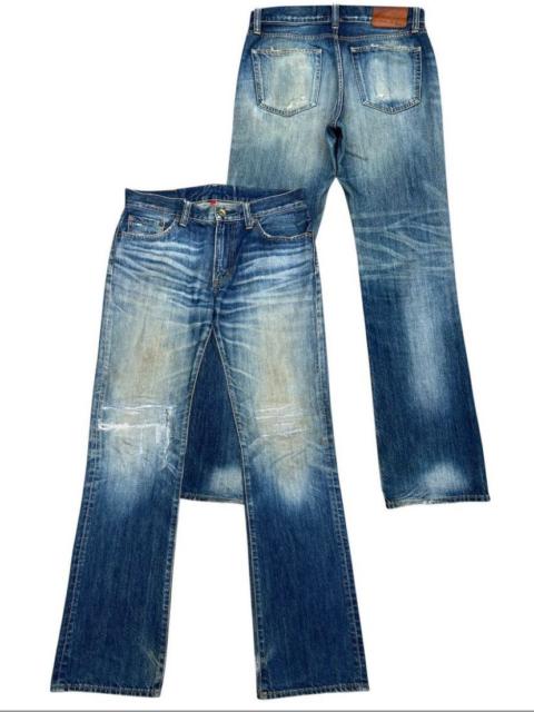 Uniqlo UJ Jun Takahashi Distressed Flare Denim Jeans 34x34