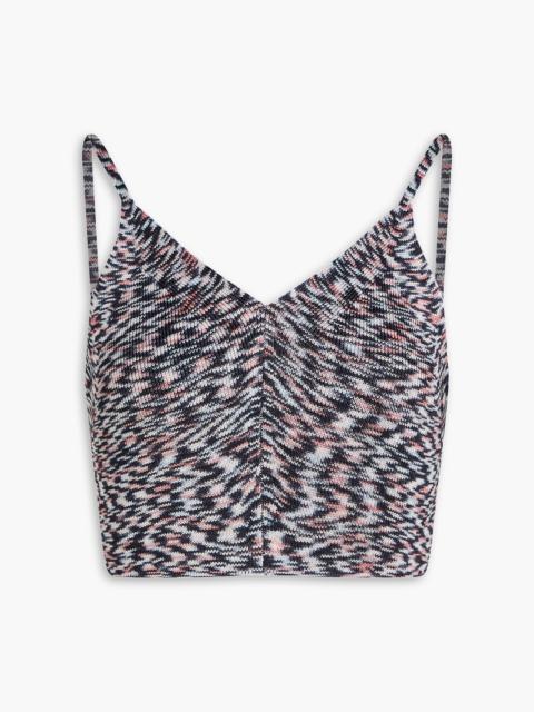 Missoni Cropped space-dyed knitted top