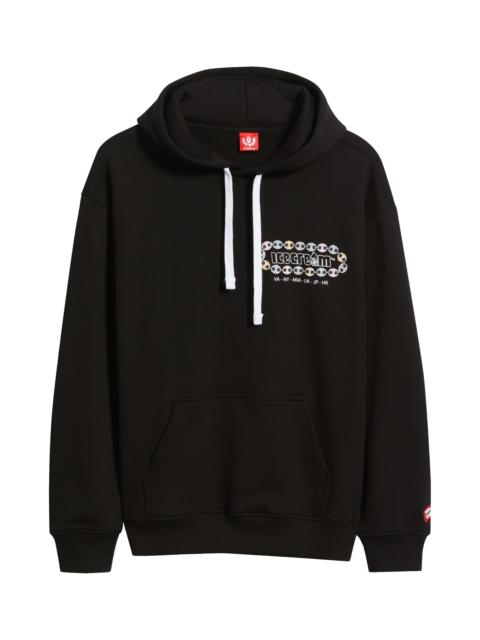 ICECREAM ICECREAM Chain Logo Cotton French Terry Hoodie in Black at Nordstrom