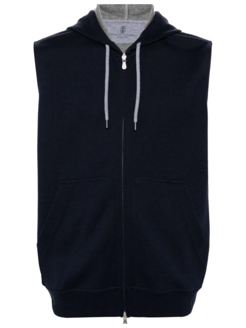 Brunello Cucinelli Sleeveless Cardigan Sweatshirt