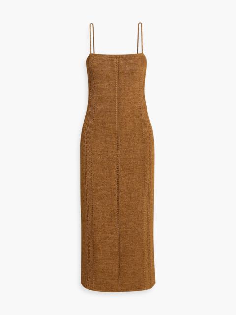 Proenza Schouler Bouclé-knit midi dress