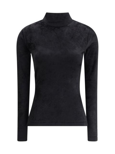 VERSACE Versace Women Chenille Top With Half Nec