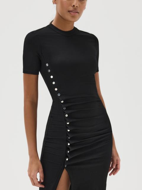 rabanne Drape Pression Mini Dress