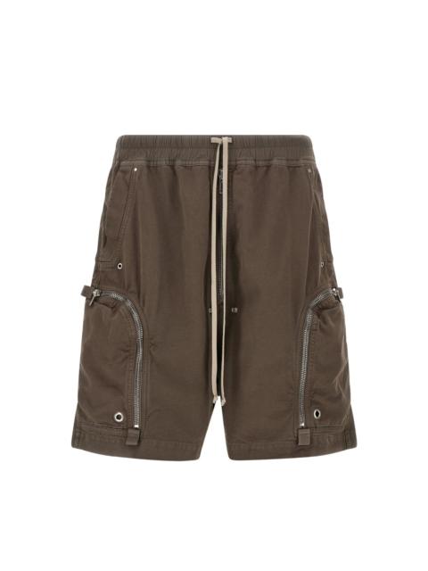 Rick Owens DRKSHDW BAUHAUS POD COTTON BERMUDA SHORTS