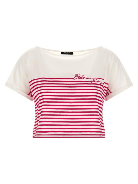 Balmain MarinièRe T-Shirt Fuchsia
