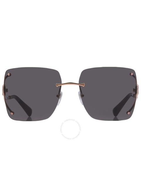 BVLGARI Bvlgari Dark Grey Square Ladies Sunglasses BV6190BD 201487 61