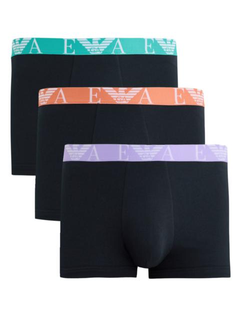 Emporio Armani Logo Stretch-cotton Trunks