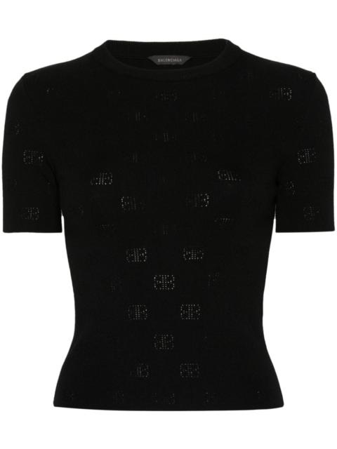 BALENCIAGA Balenciaga Women Open-Knit Wool Top