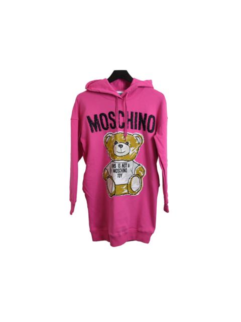 Moschino Moschino Drawing Teddy Bear Hoodie Pink