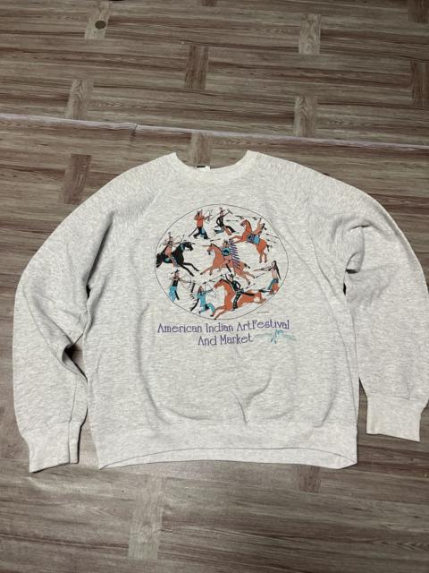 Other Designers Lee - Vintage american indian art festival and market sweatshirt