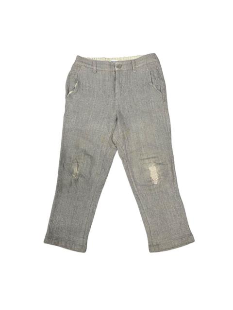 ISSEY MIYAKE Plantation by Issey Miyake Dirty Distressed Trousers Pants