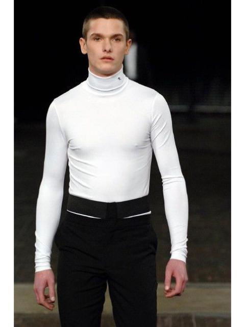 Raf Simons 06aw white turtleneck