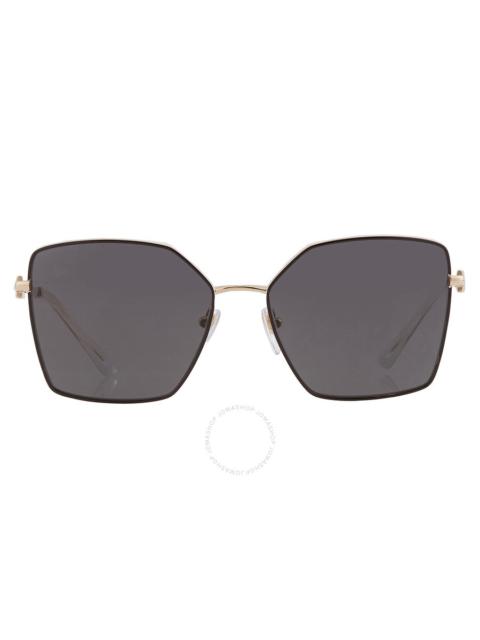 BVLGARI Bvlgari Dark Grey Geometric Ladies Sunglasses BV6175 202387 56