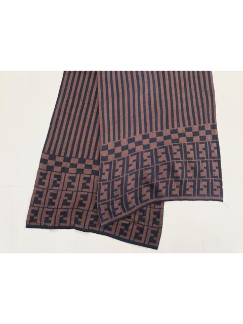 FENDI FENDI STRIPES MONOGRAM MUFFLER SCARF