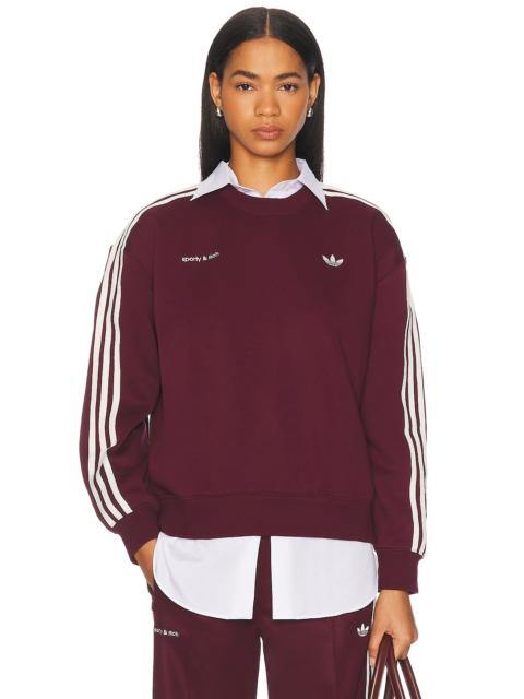 adidas Originals x Sporty & Rich Crewneck Sweatshirt