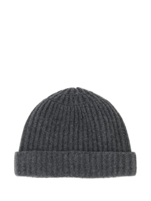 Maison Margiela Dark grey wool beanie hat