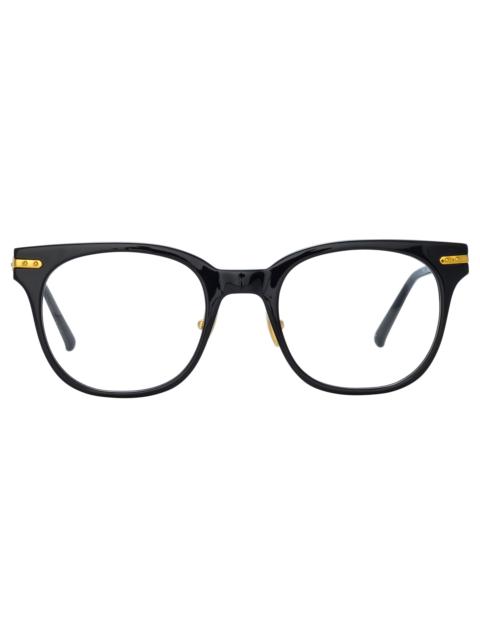 LINDA FARROW ARCH OPTICAL D-FRAME IN BLACK (ASIAN FIT)